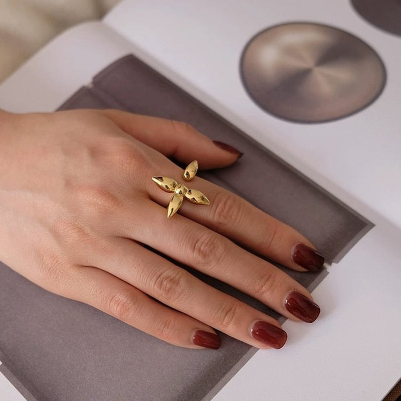 Bague de trèfle à quatre feuilles