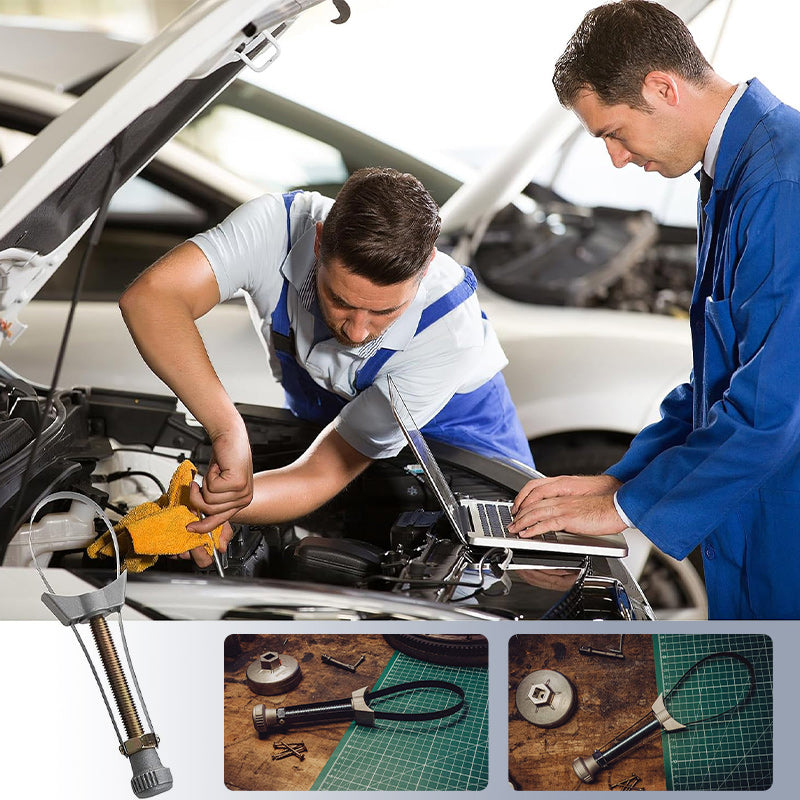 Auto Diameter Verstelbare Oliefilter Verwijderingsband Sleutel Gereedschap