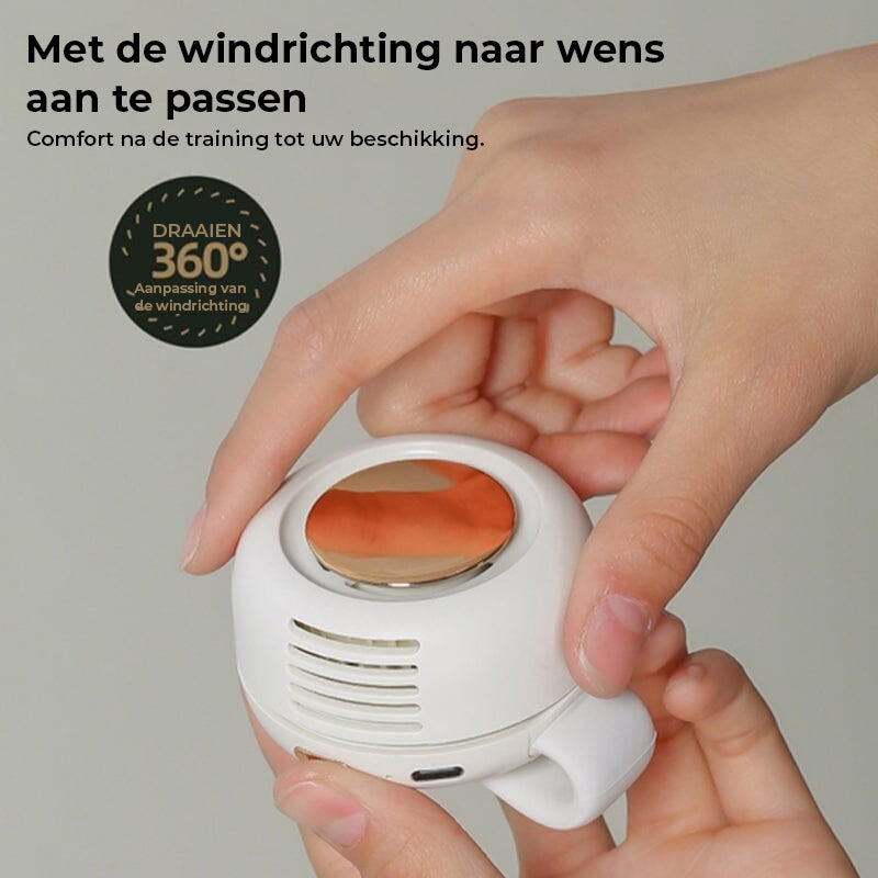 Kleine wervelwind clip taille nek ventilator