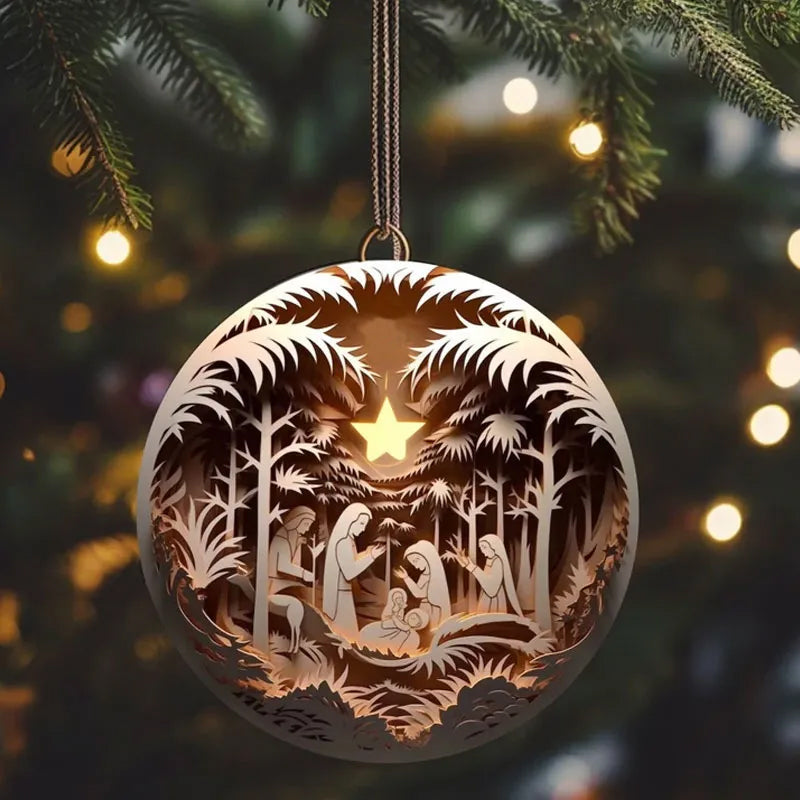 Ornement de Noël Nativité