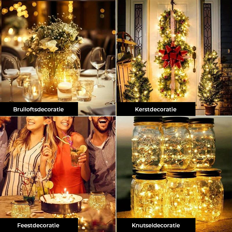 Warm witte 2M sterrenlichtsnoer