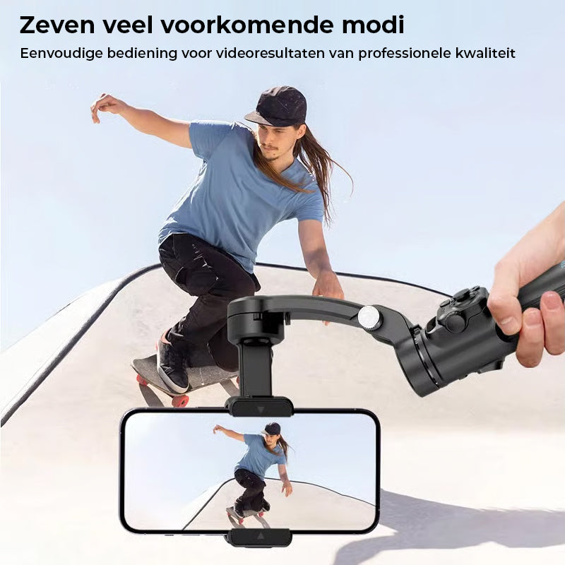 Slimme 3-assige gimbalstabilisator met AI-tracking – Professionele video-opnametool