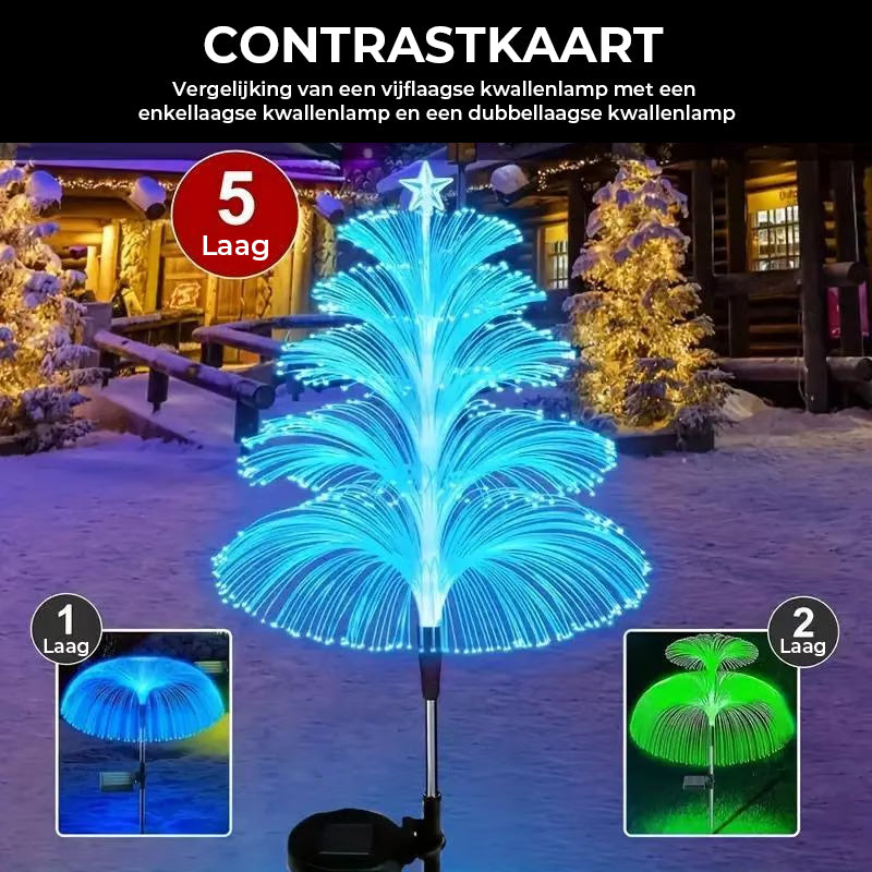 Solar kwallen tuinpaallamp