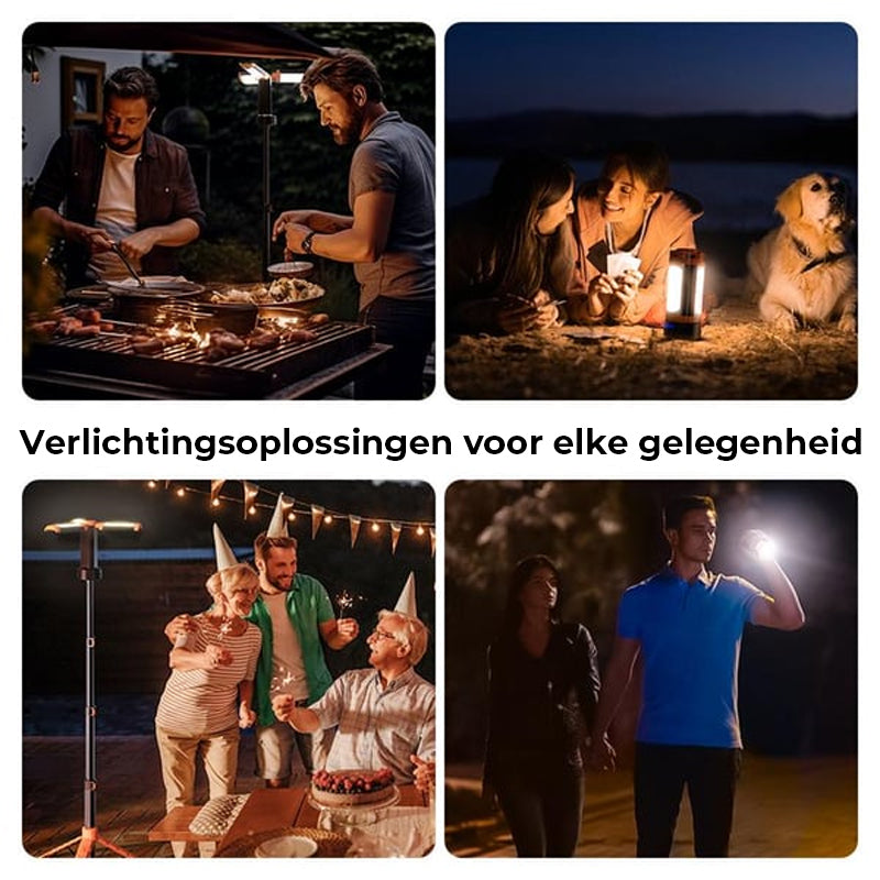 Verbeterde draagbare kampeerlamp met beugel
