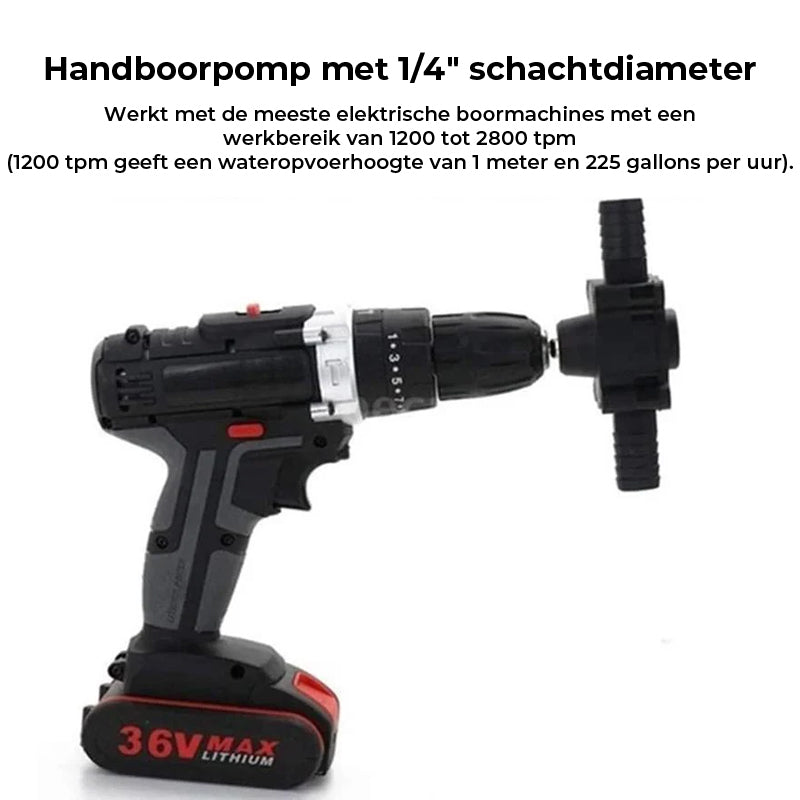Handmatige elektrische boor-aangedreven zelfaanzuigende wateroverdrachtspomp