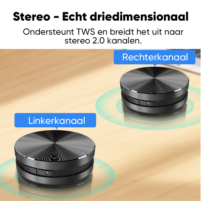 Draagbare draadloze luidspreker met botgeleiding