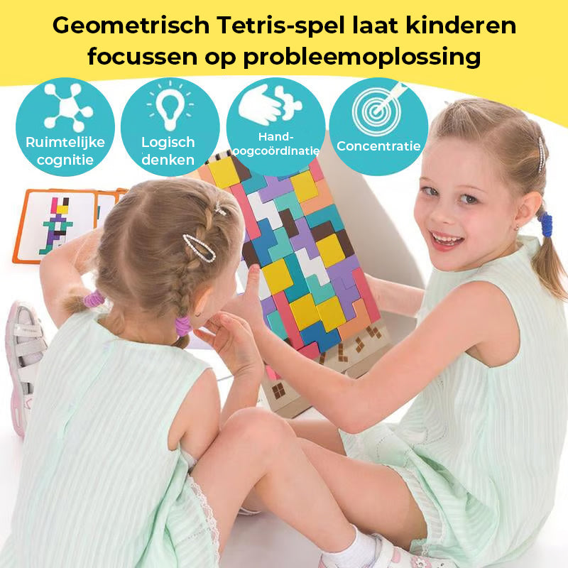 Houten Stapel Puzzelset