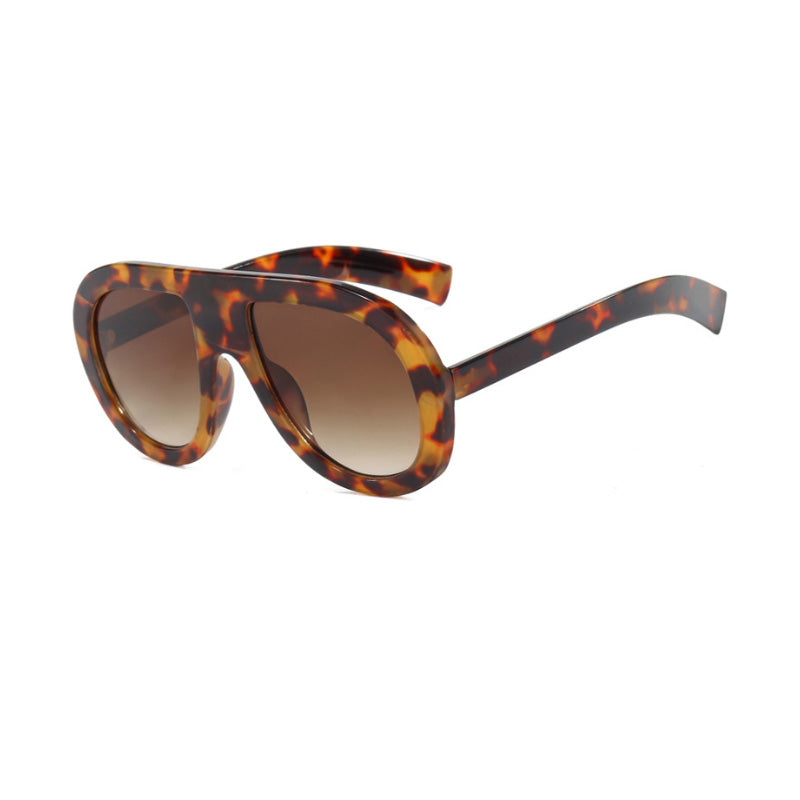 Lunettes de soleil ovales teintées Ombre pour femmes