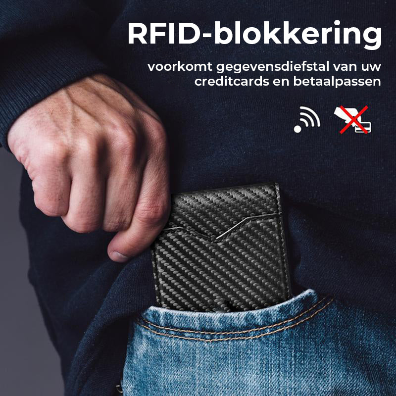 Slanke herenportemonnee met RFID-blokkering