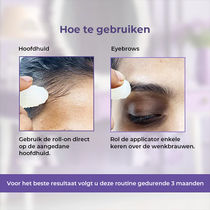 Geavanceerd haargroei roll-on serum
