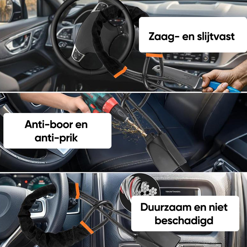 Stuurslot, universeel antidiefstalsysteem voor auto's met 2 sleutels