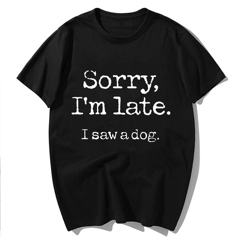 T-shirt à imprimé lettre