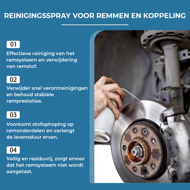 Remschijfreiniger met roestverwijderaar en polijstmiddel