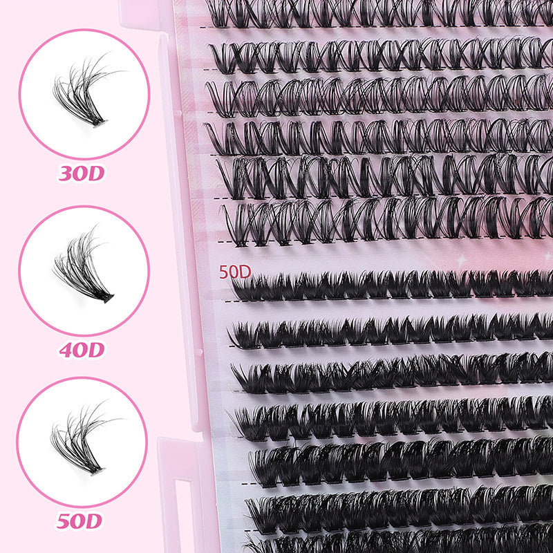 Natuurlijke luchtige set met valse wimperextensions