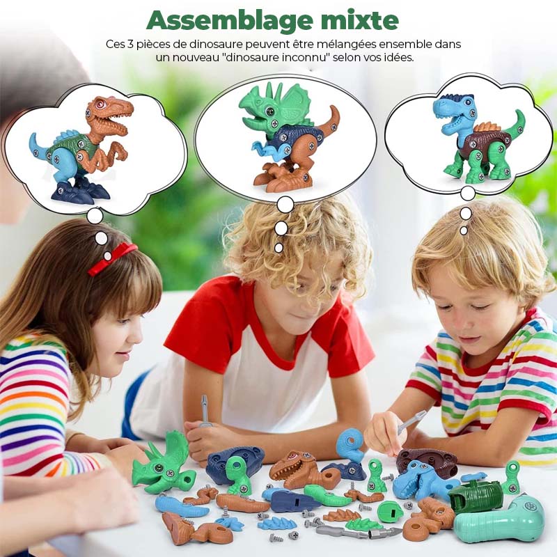 Jouets de construction de dinosaures pour enfants