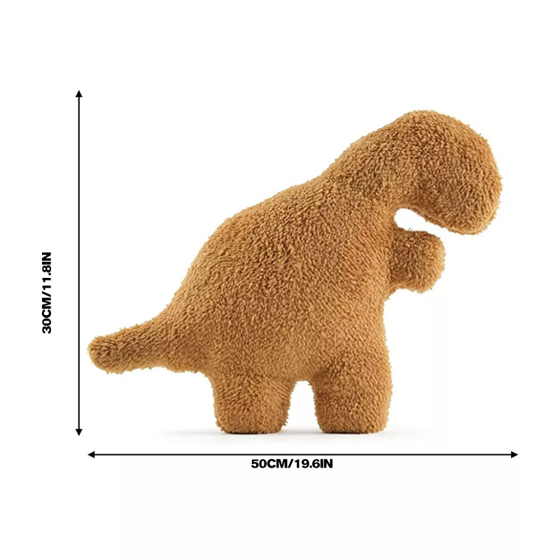 Coussin en peluche dinosaure