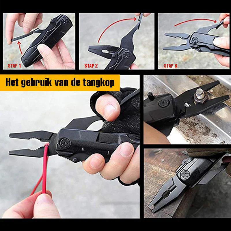 6-in-1 roestvrijstalen zakmes-tang