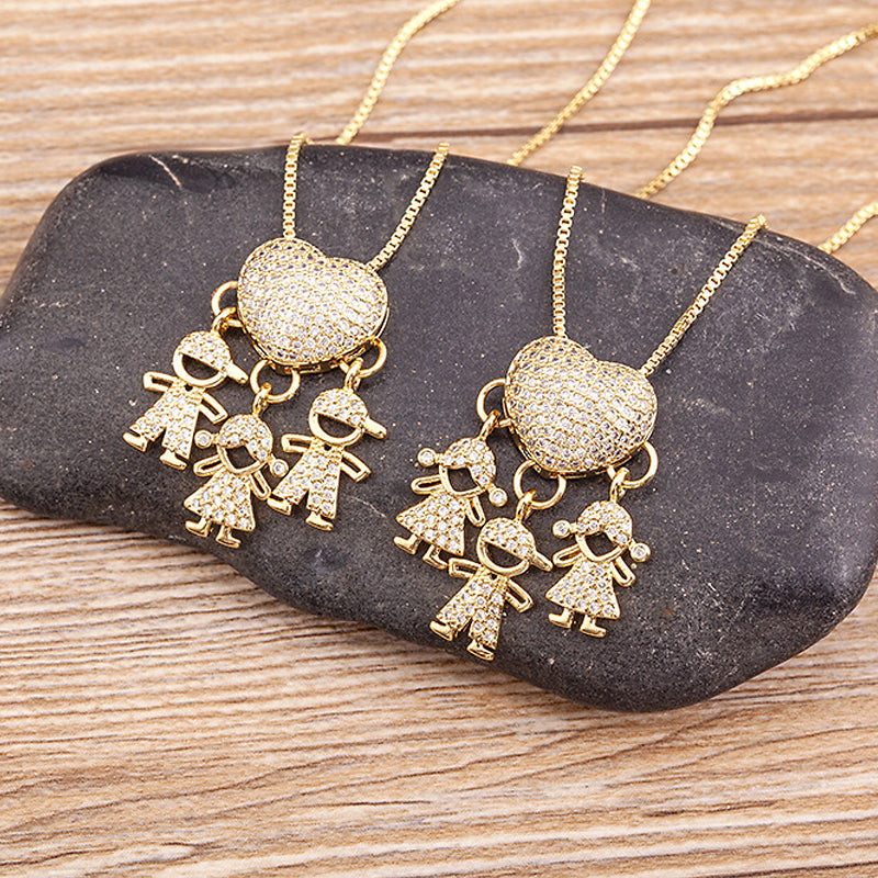 L'amour et mes enfants - Collier d'amour maternel