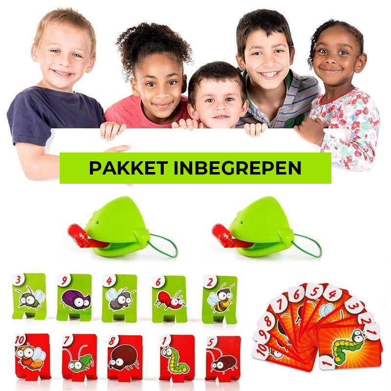 Kameleon steekt tong uit