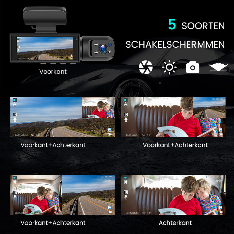 Dashcam voor en achter