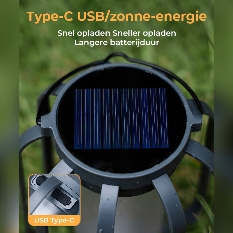 Solar lantaarn buitenlamp met 4 standen