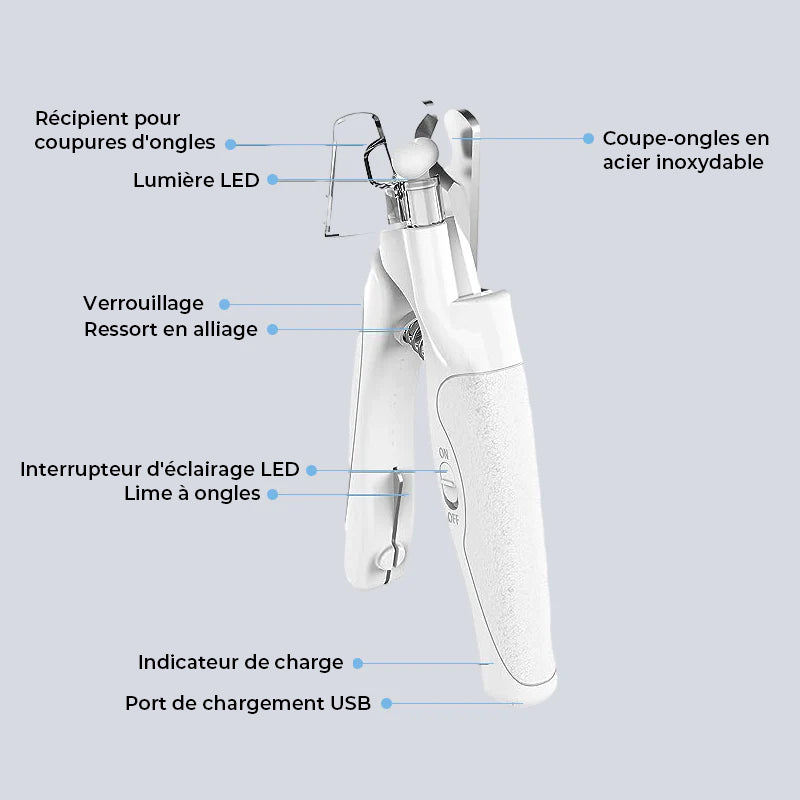 LED-Licht-Haustier-Nagelknipser