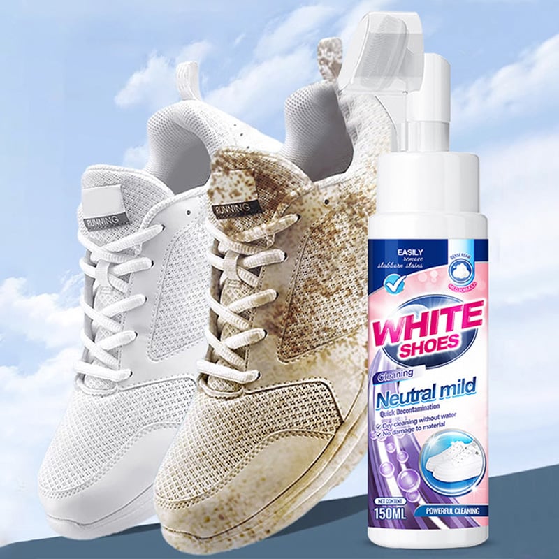 🤍 Schuim No-Rinse Cleaner — Laat schoenen direct stralend & wit worden