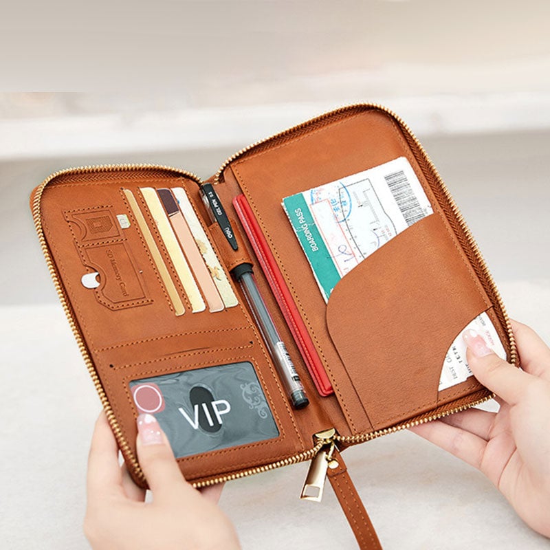 Multifunctionele RFID-paspoortportemonnee