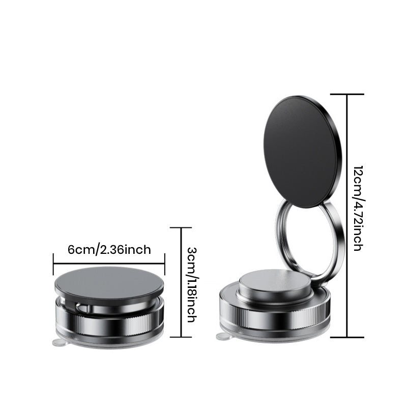 Support magnétique pour téléphone à ventouse 360° ajustable