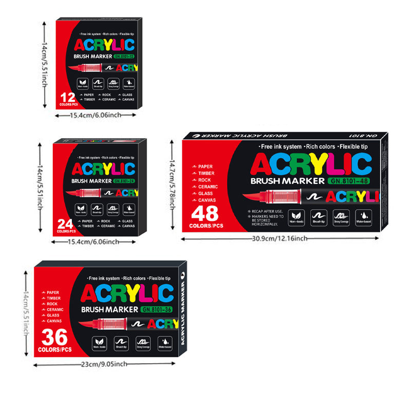Marqueur acrylique liquide droit