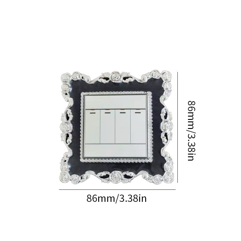 Couvercle Décoratif de Interrupteur avec Design Floral