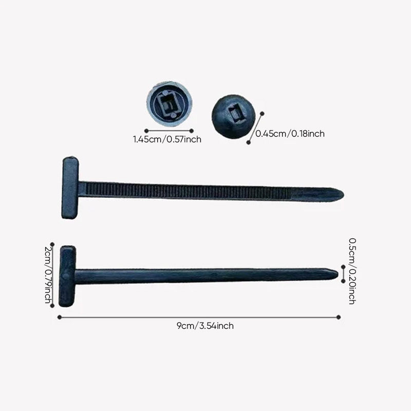 Universele nylon kabelbindergesp