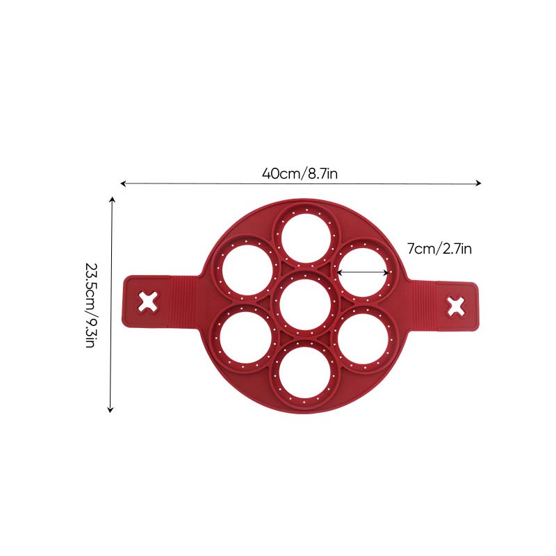 Non-stick siliconen pannenkoekvormring