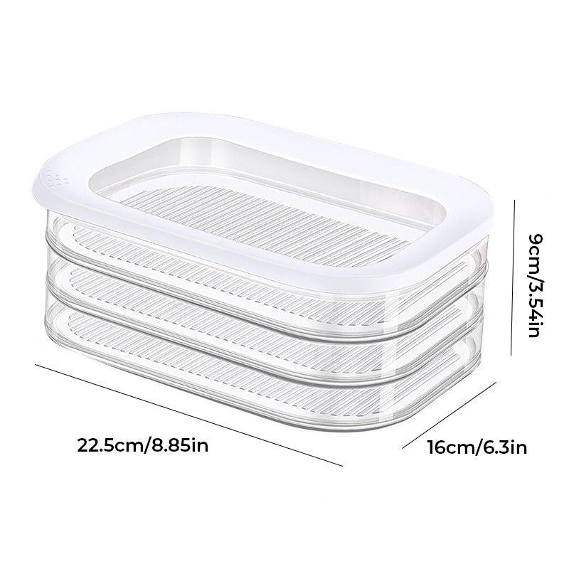 3-laags herbruikbare voedselcontainer