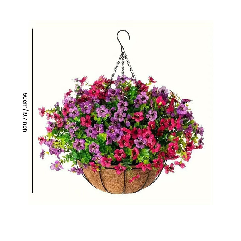 Kunstmatige hangbloemen voor buiten