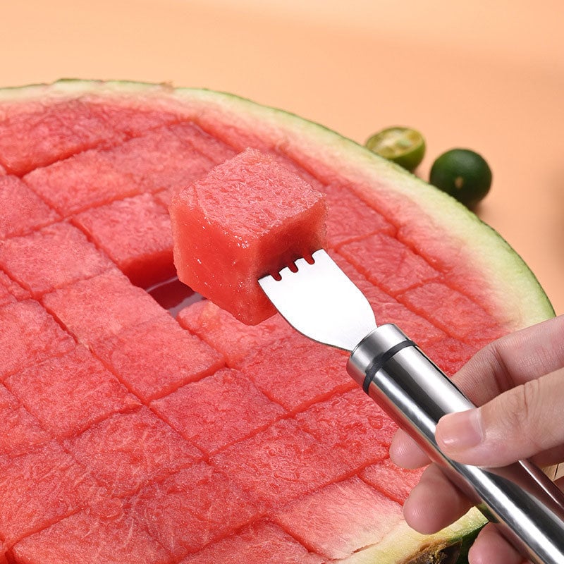 Watermeloenvork van roestvrij staal