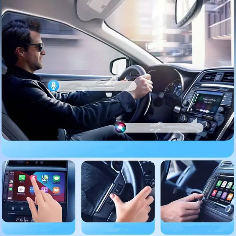 2-in-1-adapter: Draadloze CarPlay & Android Auto