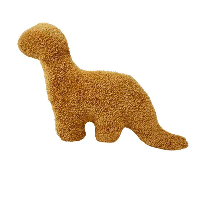 Coussin en peluche dinosaure