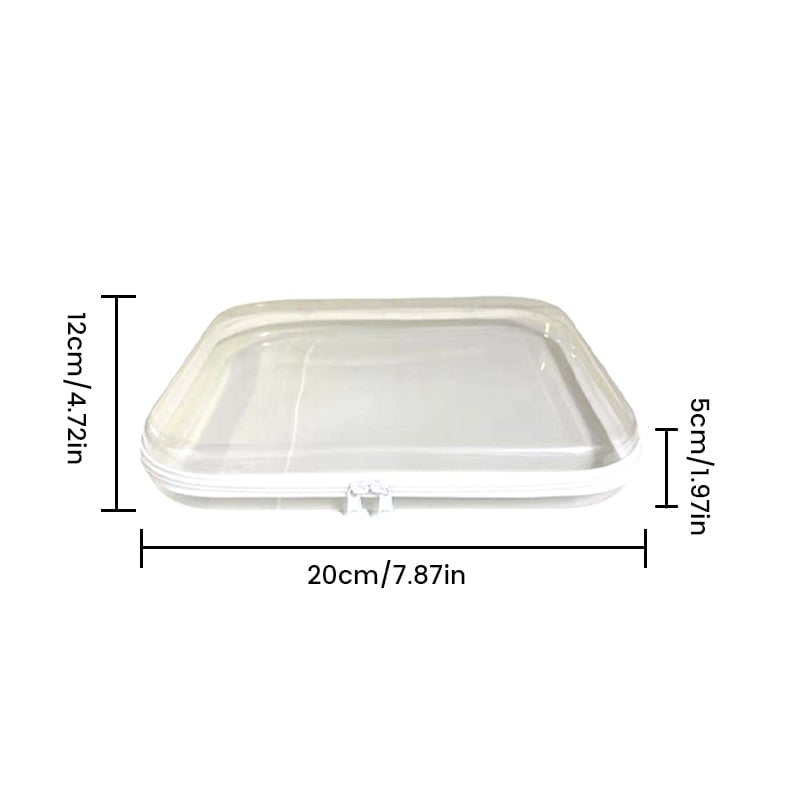 Sac de rangement transparent à fermeture éclair pour vêtements