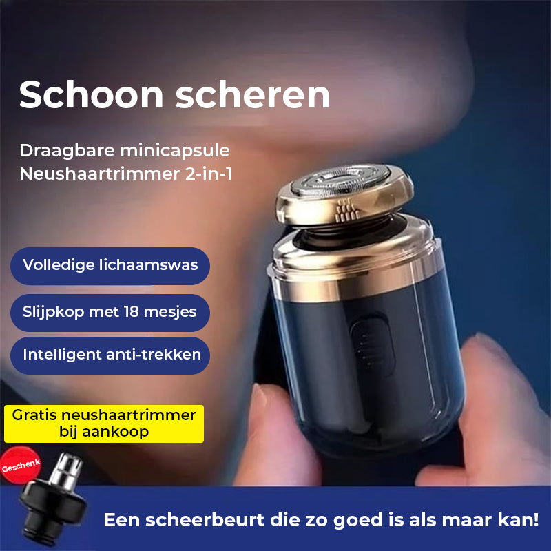 Mini draagbaar elektrisch scheerapparaat
