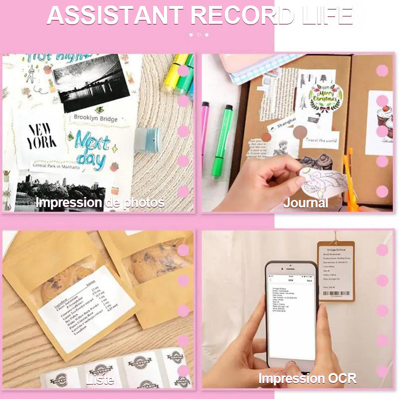 Mini-imprimante photo thermique portable