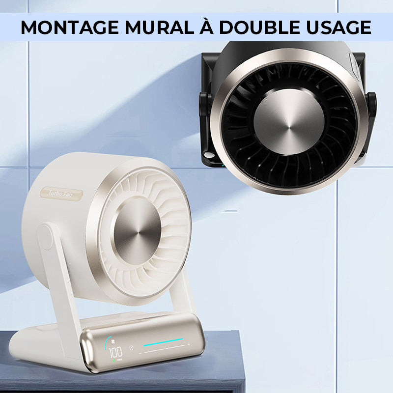 Ventilateur de bureau tactile intelligent à écran numérique