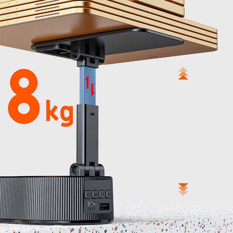 360° verstelbare telefoonstandaard met ingebouwde Bluetooth-luidspreker