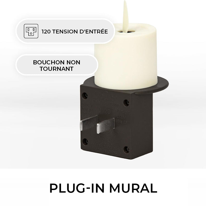 Veilleuse à bougie sans flamme