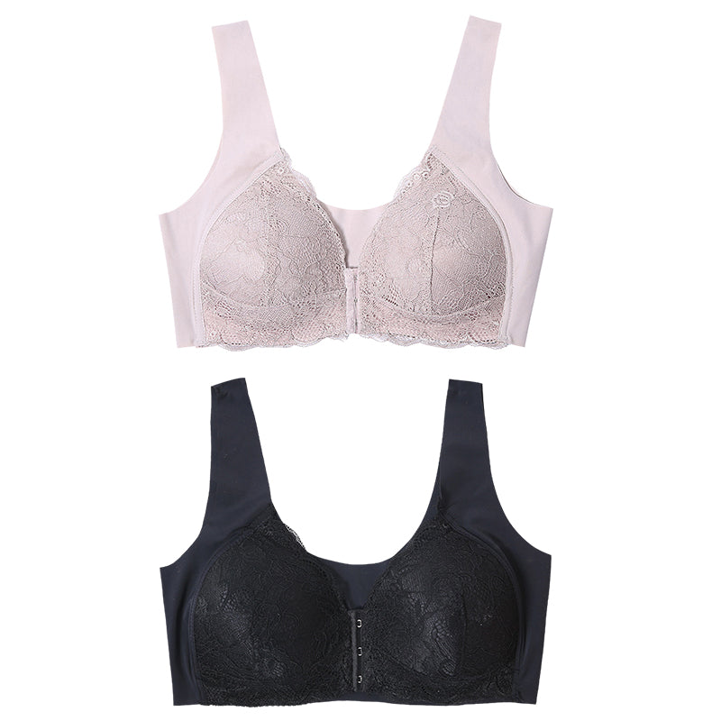 Soutien-gorge boutonné sur le devant sans couture