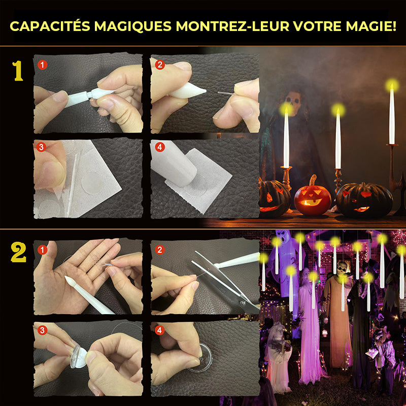Bougie LED sans Flamme avec Télécommande Magique