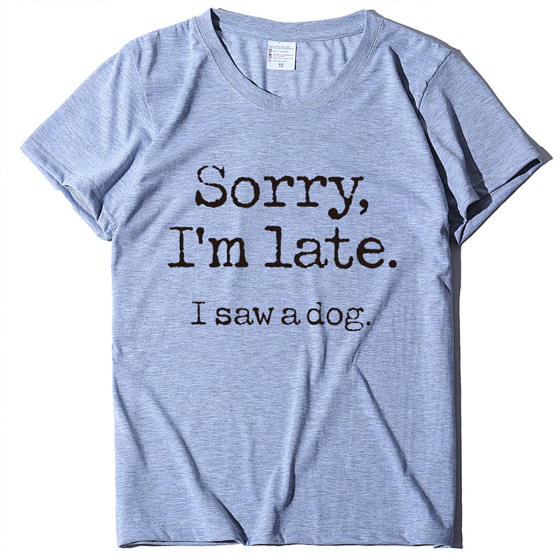 T-shirt à imprimé lettre