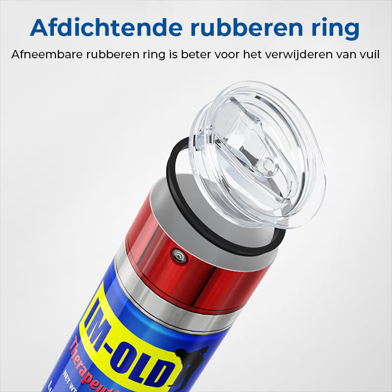 Thermosbeker met vuil patroon