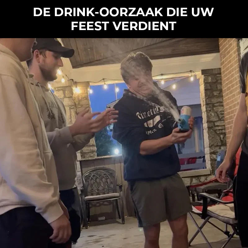 Spannend shotgun roulette twist-and-pass drinkspel