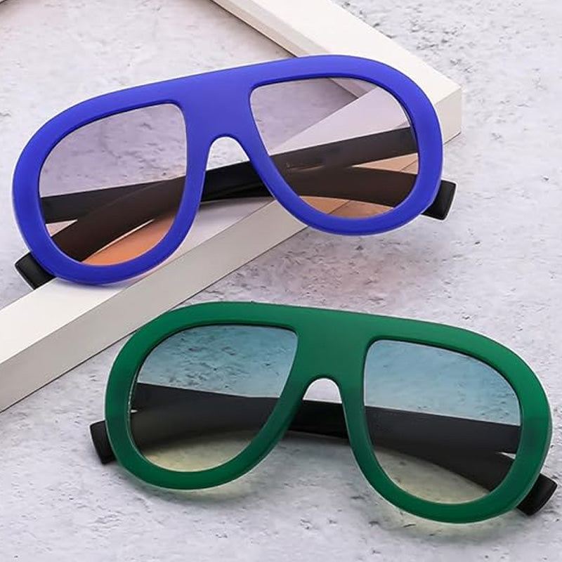 Lunettes de soleil ovales teintées Ombre pour femmes
